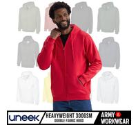 Sweat À Capuche Zippé Classique Unisexe Pour Adulte Uneek