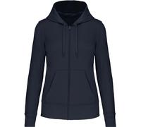 Sweat À Capuche Zippé Écoresponsable - Femme - K4031 - Bleu Marine