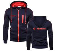 Sweat À Capuche Zippé en Polaire pour Homme, Modèle pour ABA-RTH, pour L'automne, Sweat-Shirt À Capuche Manches Longues, Style Décontracté, Coupe Slim, avec Poches,Blue-s