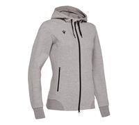 Sweat à capuche zippé femme Macron lyre Gris M