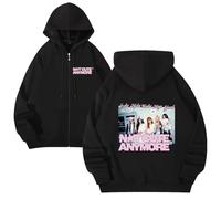 Sweat À Capuche Zippé Graphique Harajuku À Manches Longues NotCutAnymore Décontracté À Capuche for Les Fans Femmes Adolescentes(BLACK2,3XL)