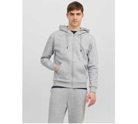Sweat à capuche zippé JACK & JONES - Gris - Manches longues - Coupe décontractée L