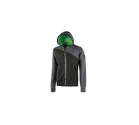 Sweat à capuche zippé Jupiter gris - U Power XXL
