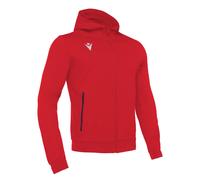 Sweat à capuche zippé Macron cello Rouge L
