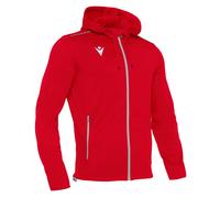 Sweat à capuche zippé Macron freyr Rouge 3XS