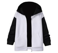 Sweat à Capuche zippé Mixte Bébé Enfant Classique - Uni - décontracté tendance Veste de Survêtement Manteau Hoodie en Coton Doux, Idéal pour Automne Vestes coupe-vent pour tout-petits