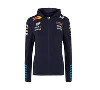Sweat à Capuche zippé Officiel Femme Oracle Red Bull Racing Teamline - Bleu Taille XS