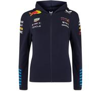 Sweat à capuche zippé officiel Femme Oracle Red Bull Racing Teamline - Bleu XS