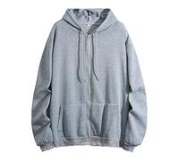 Sweat à capuche zippé pour femme - Survêtement de sport et de sport pour femme - Haut de sport pour femme - Manteau d'hiver confortable, gris, XL