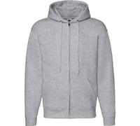 Sweat à capuche zippé pour homme Fruit Of The Loom BC360 (M) (Gris)