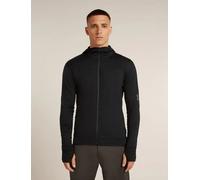 Sweat à capuche zippé pour homme Icebreaker Merino 300 RF Descend LS Zip Hoodie noir M