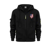 Sweat à capuche zippé pour homme - Pull uni à manches longues avec cordon de serrage imprimé 2D Slim Fit Sweatshirt léger respirant à capuche vêtements de sport décontracté tendance avec poche Top de