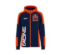 Sweat À Capuche Zippé Rb Ktm Replica Team Moto Gp Officiel - Unisexe - Bleu Orange