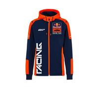 Sweat à capuche zippé Red Bull KTM Replica Team Moto GP Officiel - Unisexe - Bleu Orange S