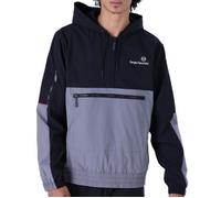 Sweat à capuche zippé - SERGIO TACCHINI - Open - Noir et gris - Poches zippées - Taille élastiquée L