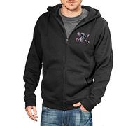 Sweat à Capuche Zippé : Speed Junkies avec Broderie Crâne - Cadeau pour Bikeur-s/Moto/Blouson Homme/Hoody/Hoodie/Chopper/Hooded-Jacket/Veste/Gilet/Skull/Sweater/Pull-Over (3XL)