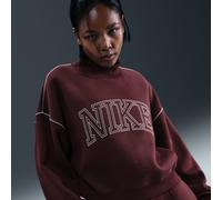 Sweat à col montant Nike Phoenix Fleece pour Femme Burgundy Crush XL (FR 50-52)