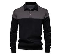 Sweat à col polo à manches longues pour homme, pull décontracté à manches longues, chemises basiques intelligentes, chemise de course à pied, chemise de travail respirante, chandail de travail à