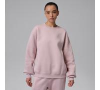 Sweat à col ras-du-cou Jordan Brooklyn Fleece pour femme Particle Rose/Blanc S (FR 38-40)