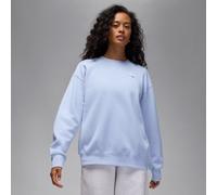 Sweat à col ras-du-cou Jordan Flight Fleece pour femme Ghost/Palest Purple XL (FR 50-52)