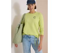 Cecil Sweat-Shirt à col Rond et Cordon de Serrage, Vert Citrine, Taille L