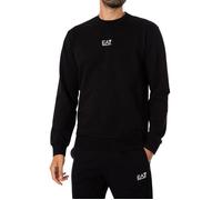 EA7 Emporio Armani Sweat-shirt noir / blanc, Taille S