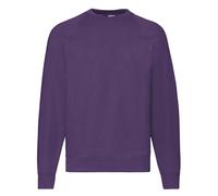 Sweat À Manches Raglan Fruit of the Loom Pour Hommes Et Femmes S - 4XL