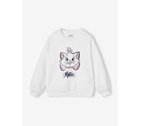 Sweat à sequins Disney Marie Les Aristochats fille écru 5A