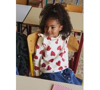 Sweat à volants fille détails fantaisie vanille 3A