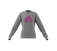 adidas Fille Essentials Big Logo Cotton Sweatshirt, Medium Grey Heather/Semi Lucid Blue, 11-12 Years