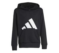 Adidas Unisex Kinder Essentials BIG Logo Hoodie, Black/White, 7-8 Years