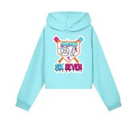 Sweat Ado GarçOn,Sweat Enfant Garcon,Sweat à Capuche Court pour Filles avec imprimé Tendance, idéal pour Les vêtements décontractés et Les activités de Plein air. (Sky Blue, 13-14 Years)