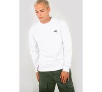 Sweat Alpha Industries Basic Small Logo Blanc XL