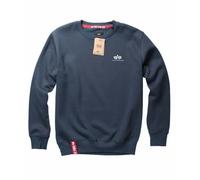 Sweat Alpha Industries Basic Small Logo Bleu L