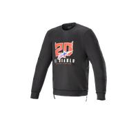 Sweat Alpinestars FQ20 Legit Crew Fleece Noir/Rouge VifXXL Noir,Rouge Vif