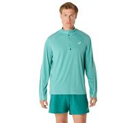Sweat Asics Road Lite-Show 1/2 Zip Bleu Clair, Taille S
