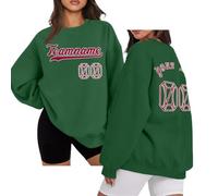 Sweat Baseball Personnalisé - Personnalisé Sweatshirt Baseball avec Nom, Numéro, Nom D'Équipe, Sweatshirt De Baseball pour Femme &Homme,Amples Et Décontractés,Multicolor S-3Xl