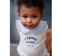 VERTBAUDET Sweat bébé à col Claudine écru 9M(71CM)