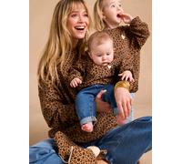 ENVIE DE FRAISE Sweat léopard bébé Capsule mère- Fille Beige 18M(81CM)