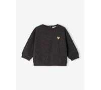 Sweat bébé léopard capsule mère- fille gris foncé 9M(71CM)