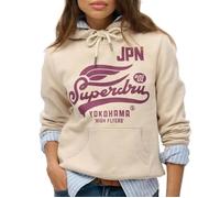 Sweat Beige Femme Superdry High Flyers Hood XS