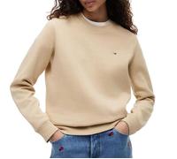 Sweat Beige Femme Tommy Hilfiger Flag Crew1 M
