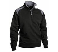 Sweatshirt col camionneur bicolore Blaklader Noir M