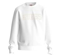 Sweatshirt col rond molleton Guess Beau Blanc XS