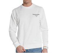 Tommy Jeans Sweat Homme sans Capuche, Blanc (White), XXL