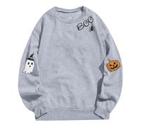 Sweat Bleu Electrique Femme Chic À Tunique pour Lila Imprimé Gaze Etoile Coco Électrique Tricoté Nordique sur Brodée Shirts Eclair Chauffante Multipoche