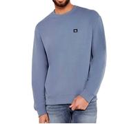 Calvin Klein Sweat d’Intérieur Homme Terry Badge avec Col Ras-du-Cou, Bleu (Dull Nile Blue), XL