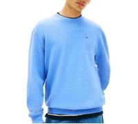 Tommy Jeans TJM Reg S Flag Crew Dm0Dm20741 Pullover Sweatshirt, Bleu (Bleu Crépuscule), M