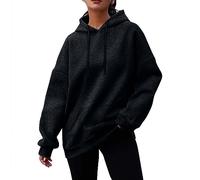 Sweat Cachemire Élégant Chaude Montant Pyjama Stitch Shape Col Rond Grosse Chic Chemise Pull 2 en 1 Femme Maigrir Tenue du Plaide Thermique Grande Taille Sweat Femme Noir M