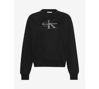 Sweat Calvin Klein Monologo French noir pur femme - S